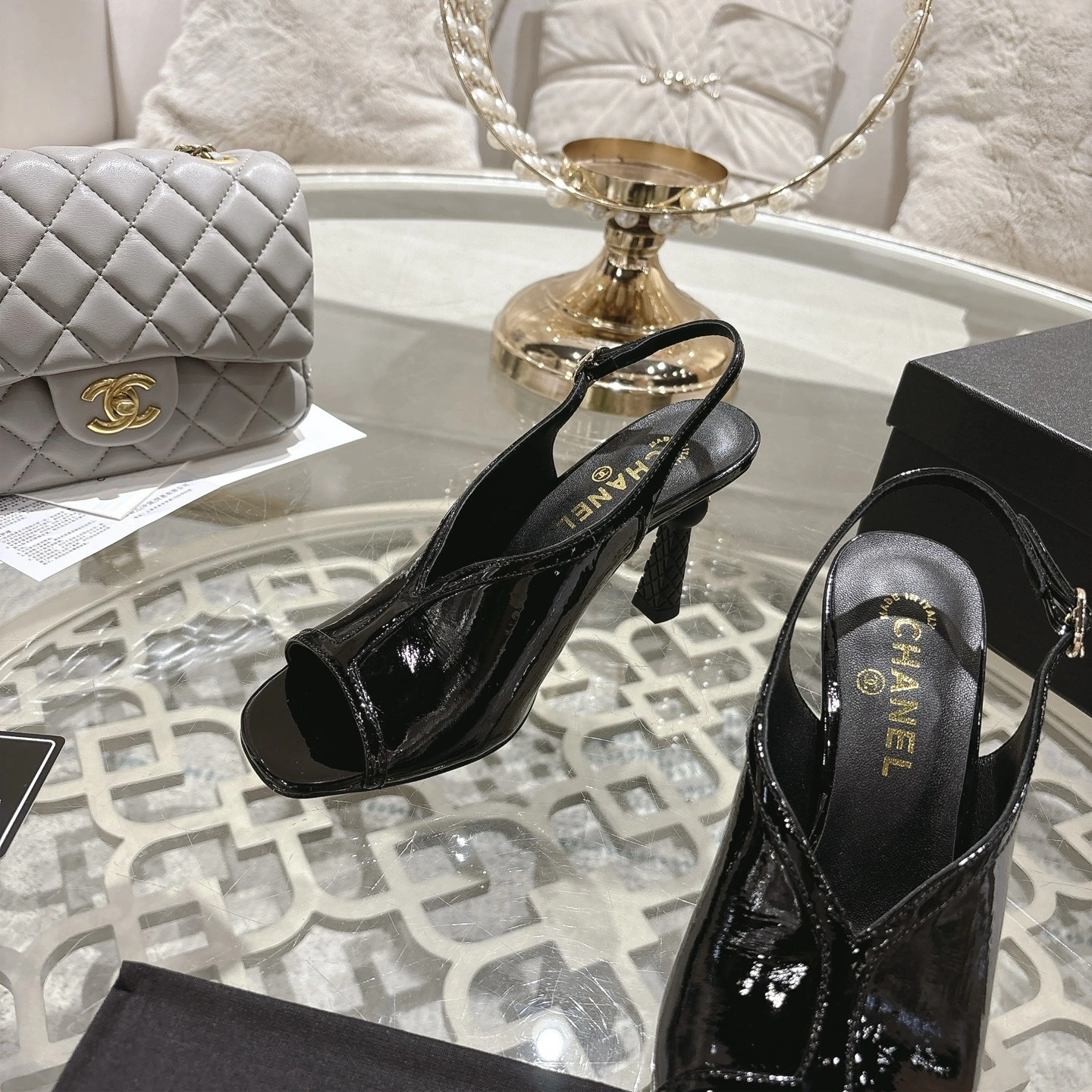 COCO-- 3h1958 G46538-B20968-94305 cowhide Heel height ：8.5cm item:E-X541I2410